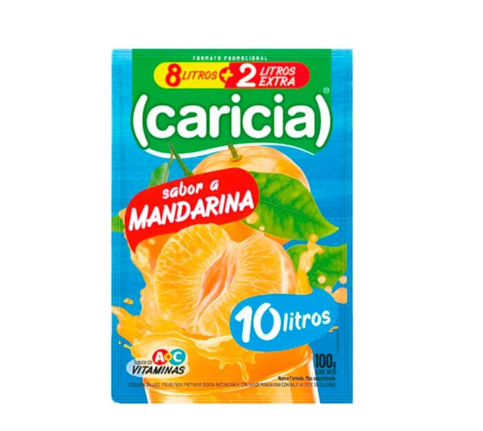 JUGO CARICIA SABOR MANDARINA 100GR