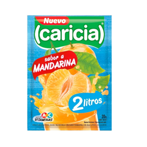 JUGO CARICIA SABOR MANDARINA 20GR