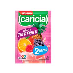 JUGO CARICIA SAB. TUTTI FRUTTI 2LT. SOBRE  20GR