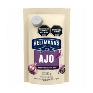 MAYONESA HELLMANNS MOYONESA SABORIZADA AJO 250GR