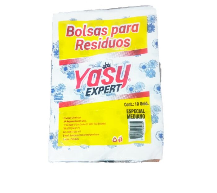 BOLSA P/RESIDUOS YASY MEDIANO 10UND