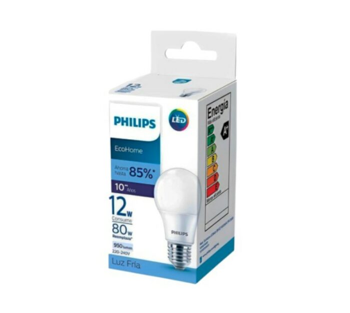 FOCO LED BULD PHILIPS 12W-E27/220V LUZ FRIA