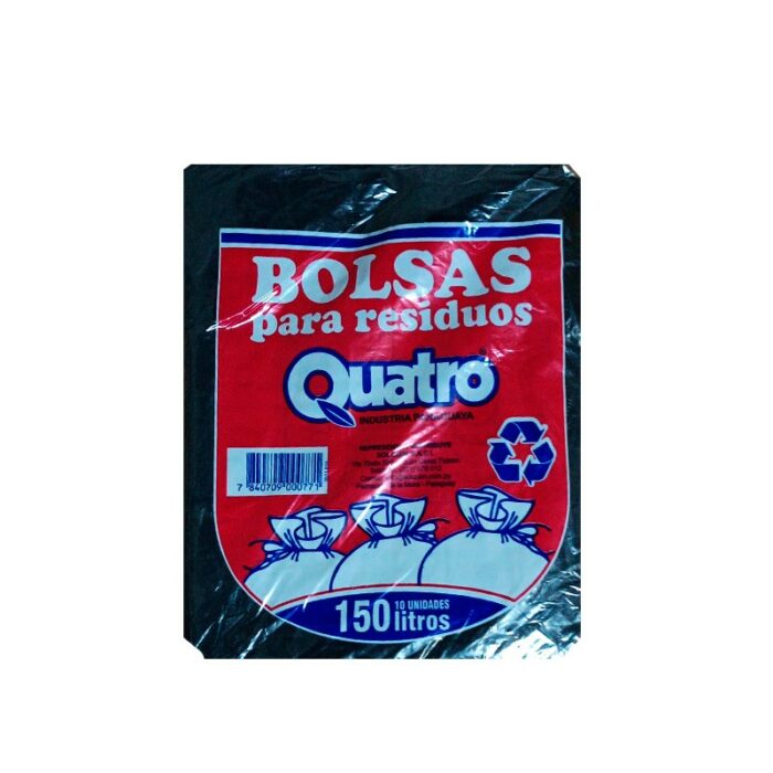 BOLSA P/RESIDUOS QUATRO 200LTR 5UND