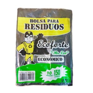 BOLSA P/RESIDUOS ECOFORTE 150LTR 10UND