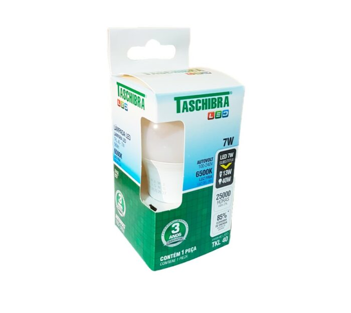 FOCO LED TASCHIBRA 7W 6500K LUZ FRIA