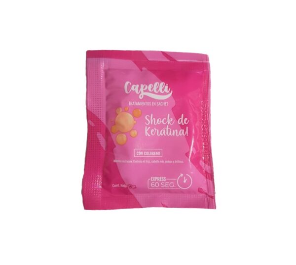 TRATAMIENTO CAPILAR CAPELLI KERATINA SACHET 20GR