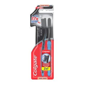 CEPILLO DENTAL COLGATE SLIM SOFT BLACK 2X1