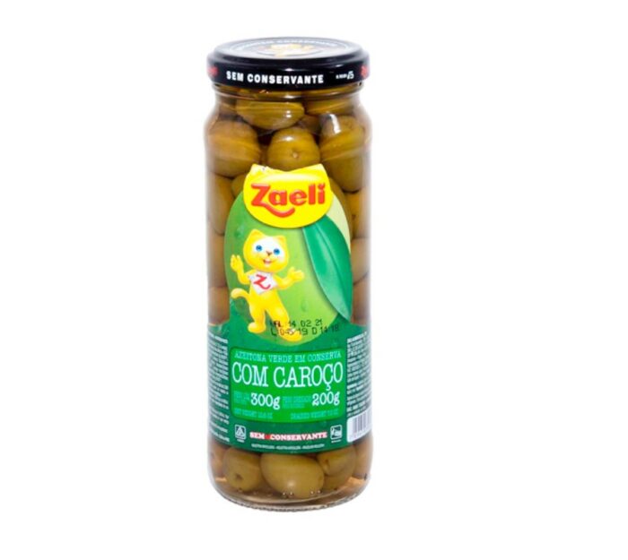 ACEITUNA VERDE CON HUESO ZAELI 200GR