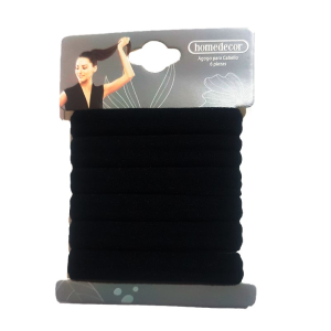 AGOGO PARA CABELLO NEGRO 6PCS