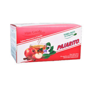 MATE COCIDO PAJARITO MANZANA Y CANELA 60GR
