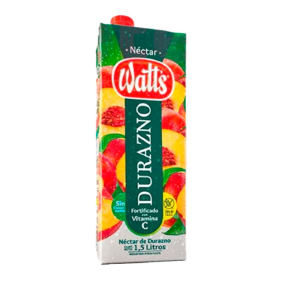 JUGO WATTS NECTAR DURAZNO 1.5LTR