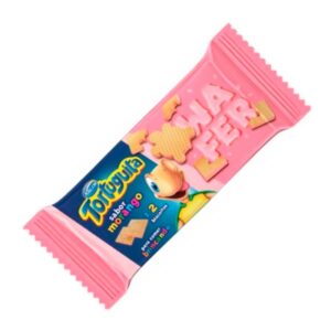 WAFER TORTUGUITA MORANGO 85GR