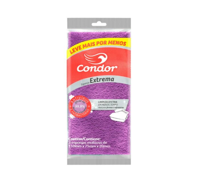 ESPONJA CONDOR LIMPIEZA EXTREMA 3EN1