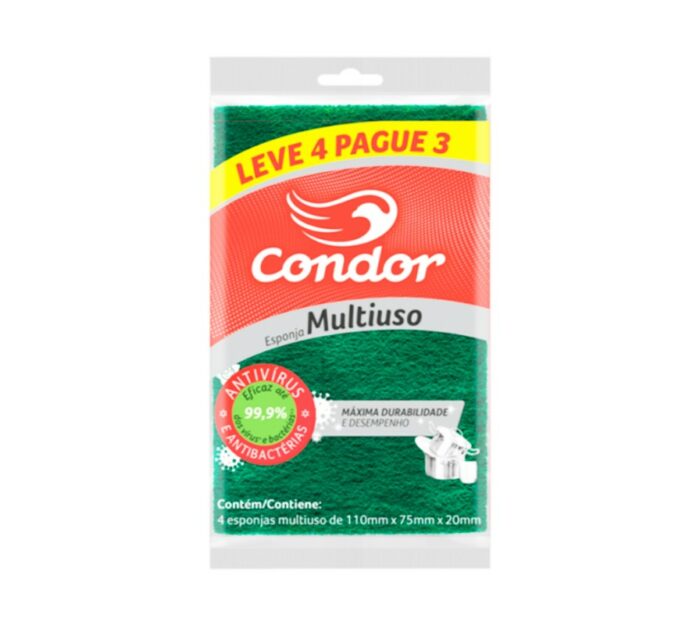 ESPONJA CONDOR MULTIUSO L4P3