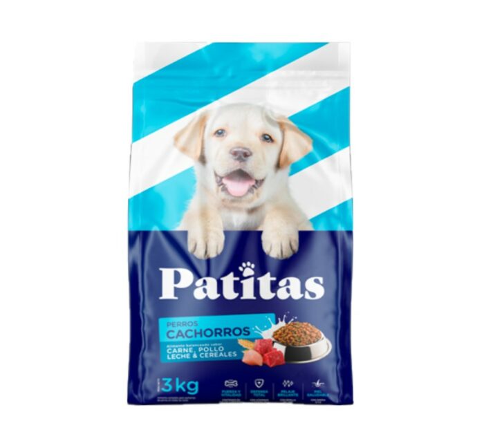 ALIMENTO P/PERROS CACHORROS PATITAS 3KG