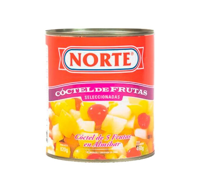 CÓCTEL DE FRUTAS EN ALMIBAR NORTE 820GR