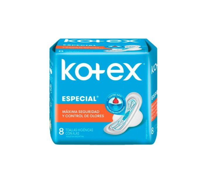 TOALLA FEMENINA KOTEX ESPECIAL 8UND