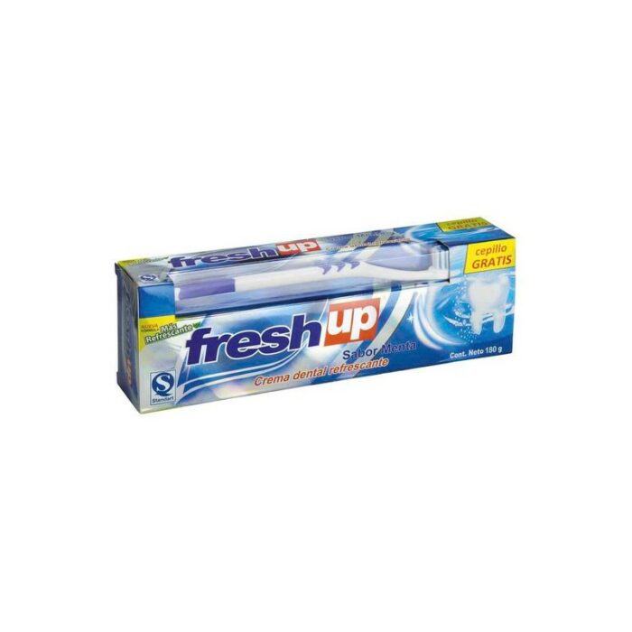 CREMA DENTAL FRESH UP SABOR MENTA 180GR + 1 CEPILLO