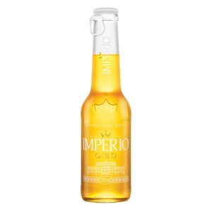 CERVEZA PURA MALTA IMPERIO GOLD 210ML