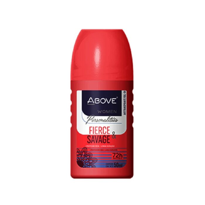 DESODORANTE ROLLON ABOVE WOMAN FIERCE E SAVAGE 50ML
