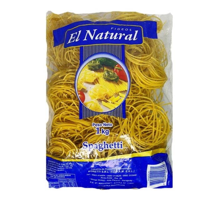 FIDEO SPAGUETI EL NATURAL 1KG