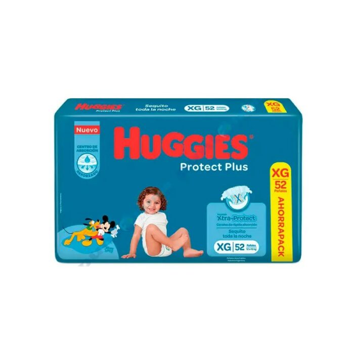 PAÑAL HUGGIES PROTECT PLUS XG X 52 UNID