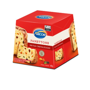 PANETTONE FRUTAS CRISTALIZADAS ARCOR 400GR