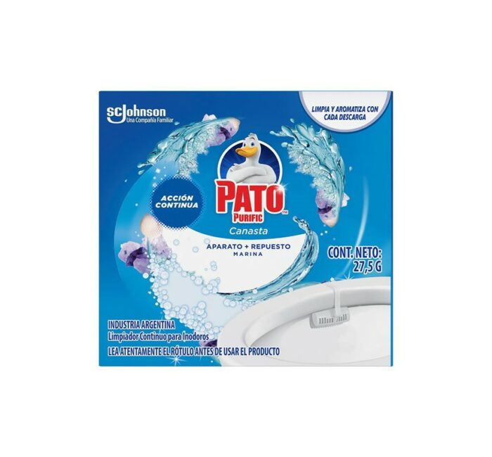CANASTA CON REPUESTO PARA INODORO MARINA PATO PURIFIC