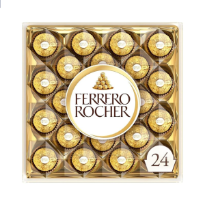 BOMBOM CAJA ACRILICO FERRERO ROCHER CON 24 UNIDADES