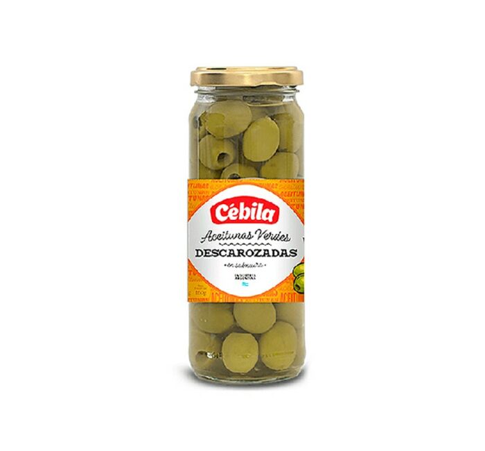 ACEITUNA VERDE DESHUESADA CEBILA VIDRIO 160GR