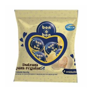 BOMBOM BLANCO PAQUETE BON O BON 4 UNIDADES 60GR