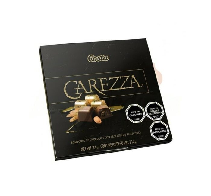 BOMBOM DE CHOCOLATE CAREZZA COSTA 210GR