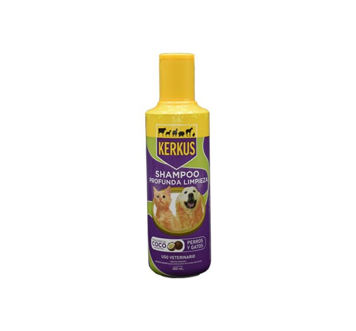 SHAMPOO PERROS Y GATOS COCO KERKUS 250ML