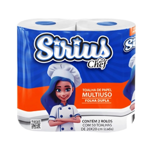 TOALLA DE PAPEL MULTIUSO SIRIUS X2 ROLLOS
