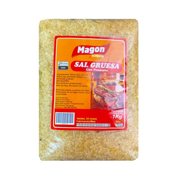 SAL GRUESA CON PIMIENTA MAGON ALIMENTOS 1KG