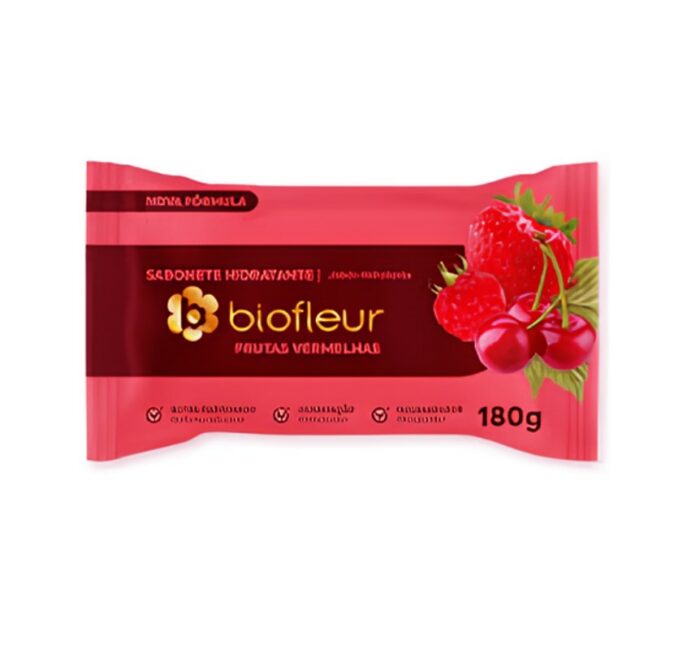 JABON BIOFLEUR FRUTOS ROJOS 180GR