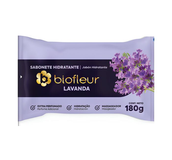 JABON BIOFLEUR LAVANDA 180GR