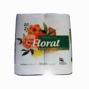 PAPEL HIGIENICO FLORAL BLANCO PERFUMADO 4X30