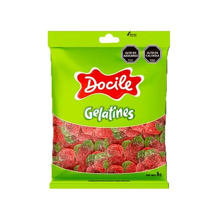 GOMITAS DOCILE FRUTILLA ACIDA 80GR