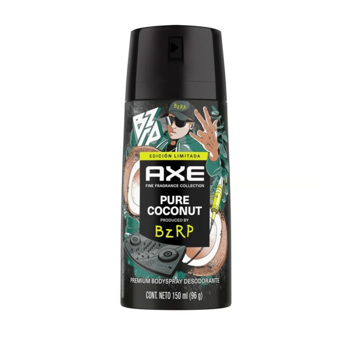 DESODORANTE AEROSOL AXE BZRP PURE COCONUT 150ML