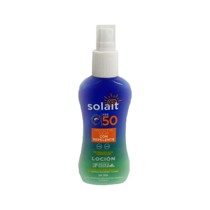 PROTECTOR SOLAR CON REPELENTE SPRAY SOLAIT 50FPS 120ML