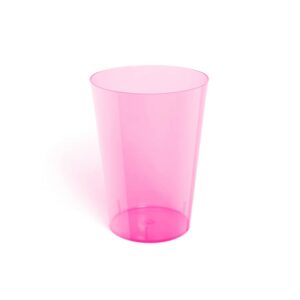 VASO ACRILICO CRISTAL CROPAC ROSA NEON 10UND 200ML