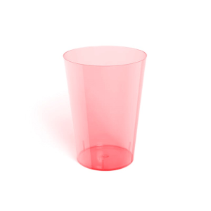 VASO ACRILICO CRISTAL CROPAC ROJO NEON 10ND 200ML