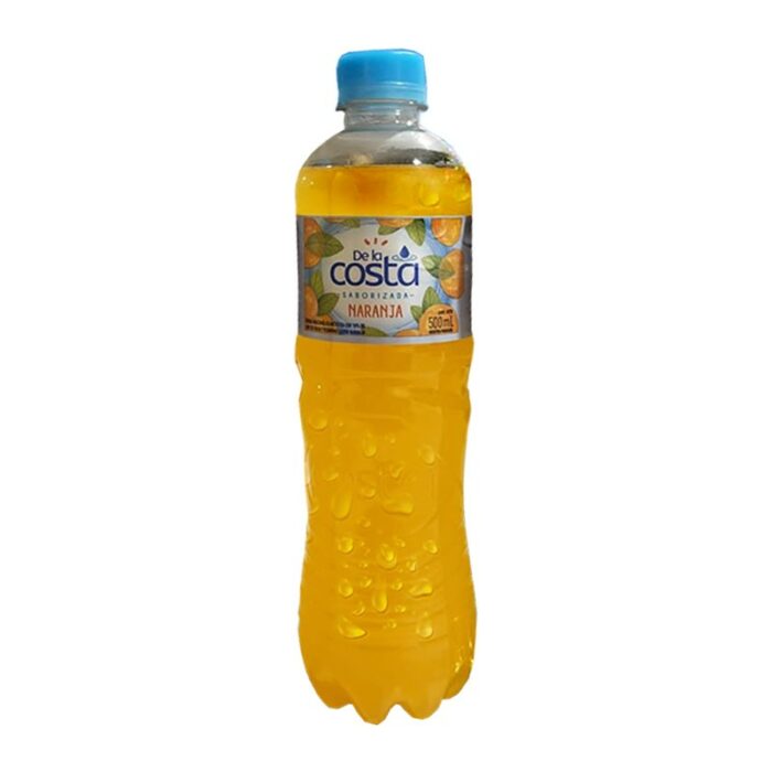 AGUA SABORIZADA DE LA COSTA NARANJA 500ML