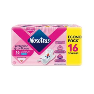 TOALLA INITIMA NOSOTRAS CLASICA SUAVE 16UND