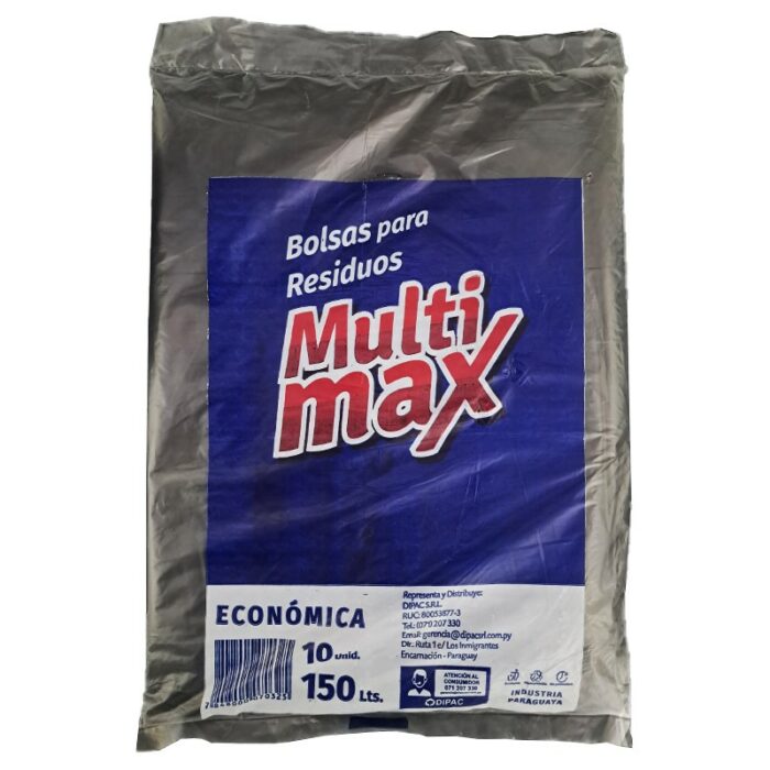 BOLSAS PARA RESIDUOS MULTIMAX 150LTS