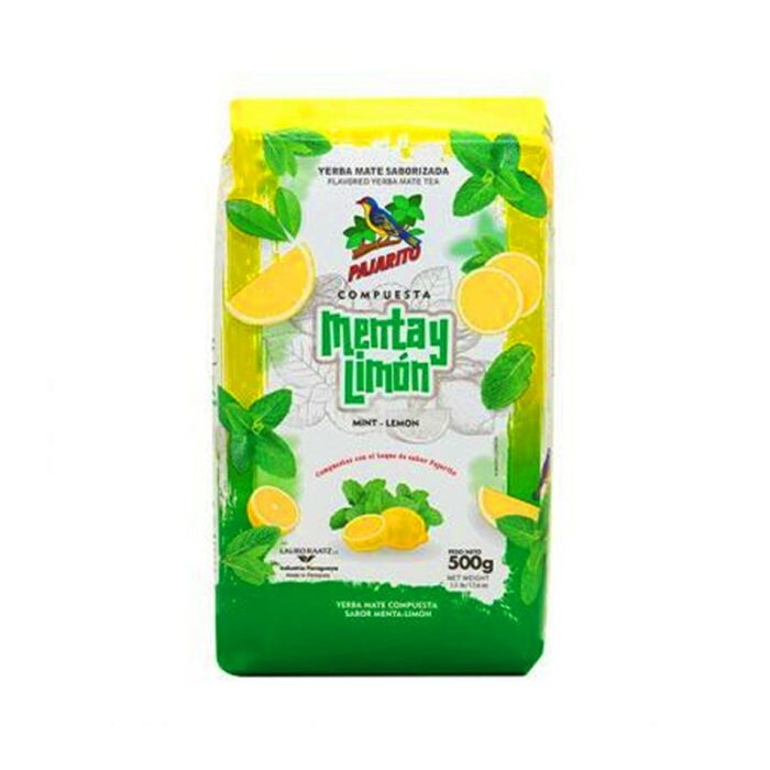 YERBA MATE PAJARITO MENTA Y LIMON 500GR