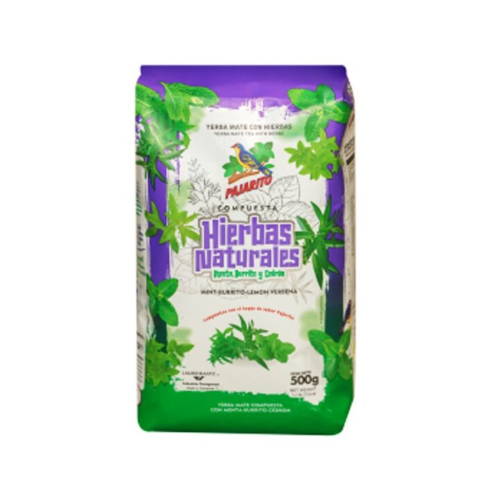 YERBA MATE PAJARITO MENTA BURRITO Y CEDRON 500GR