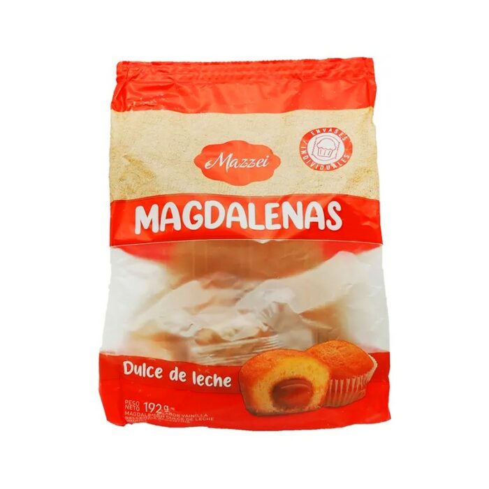 MAGDALENAS MAZZEI DULCE DE LECHE 192GR