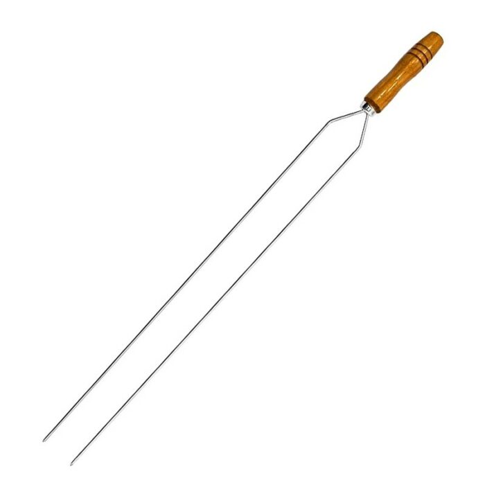 ESPETO DOBLE 85CM MADEFER CROMADO